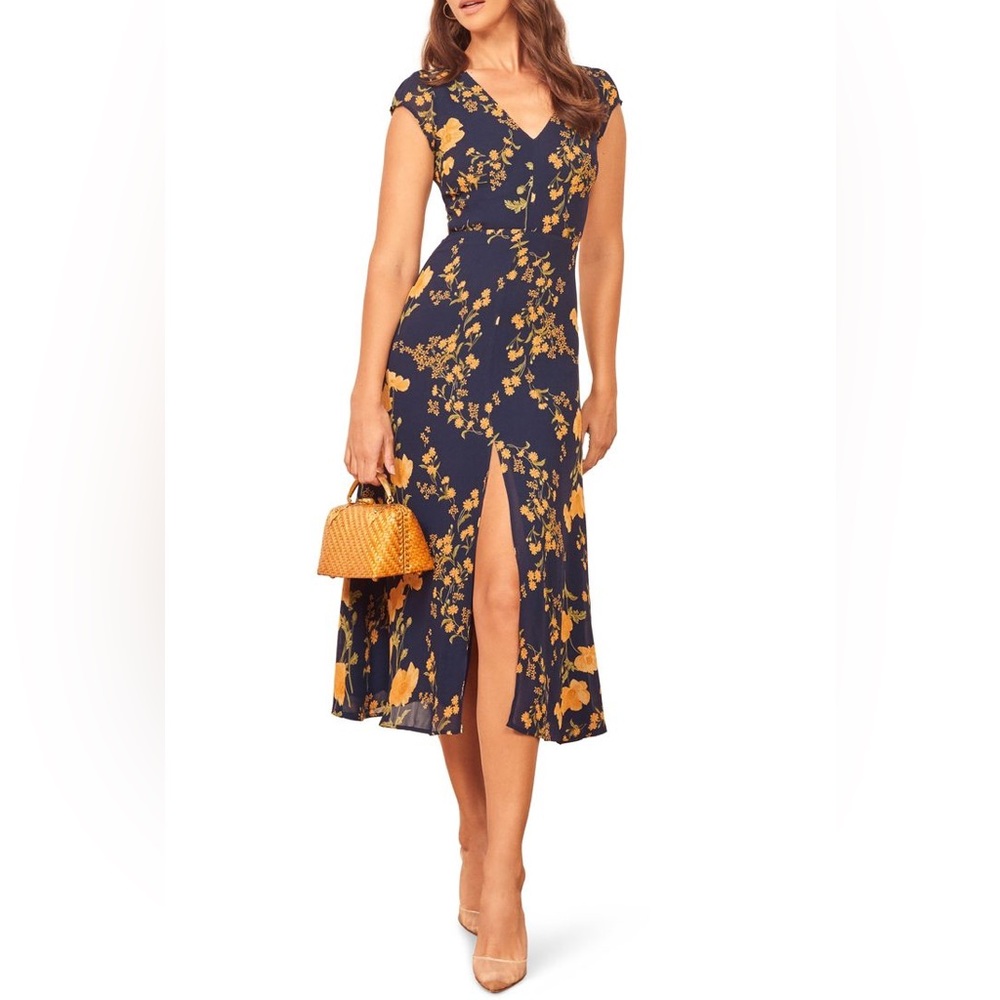 Reformation Wellfleet Midi Dress in Bernadette